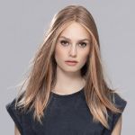 Perruque Sleek Mono Part Powderblonde Tipped